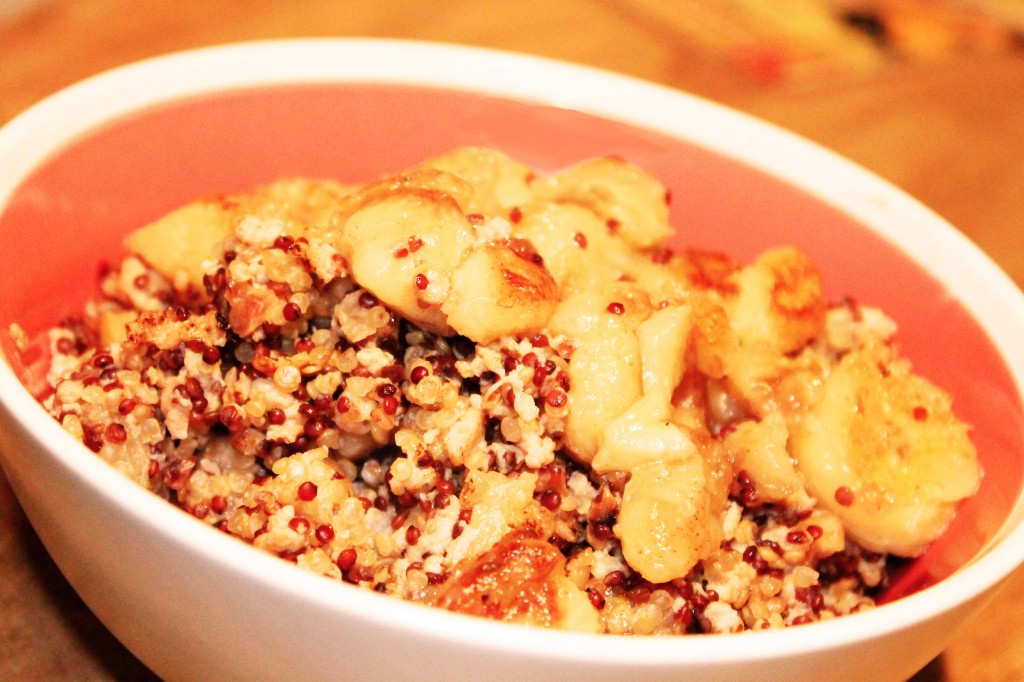 Caramelized Quinoa Banana Nut Scramble_close up