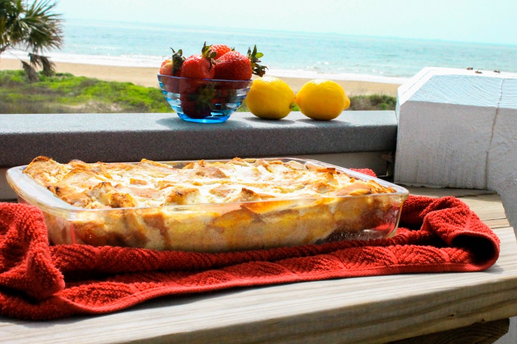 Lemon Strawberry French Toast Casserole