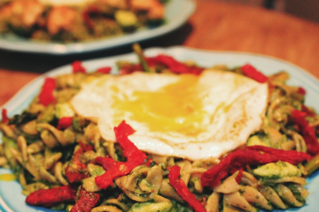 Pesto Pasta with Veggies