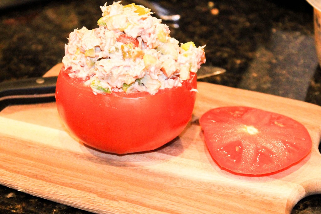 Tuna salad stuffed tomato cups (7 of 12)