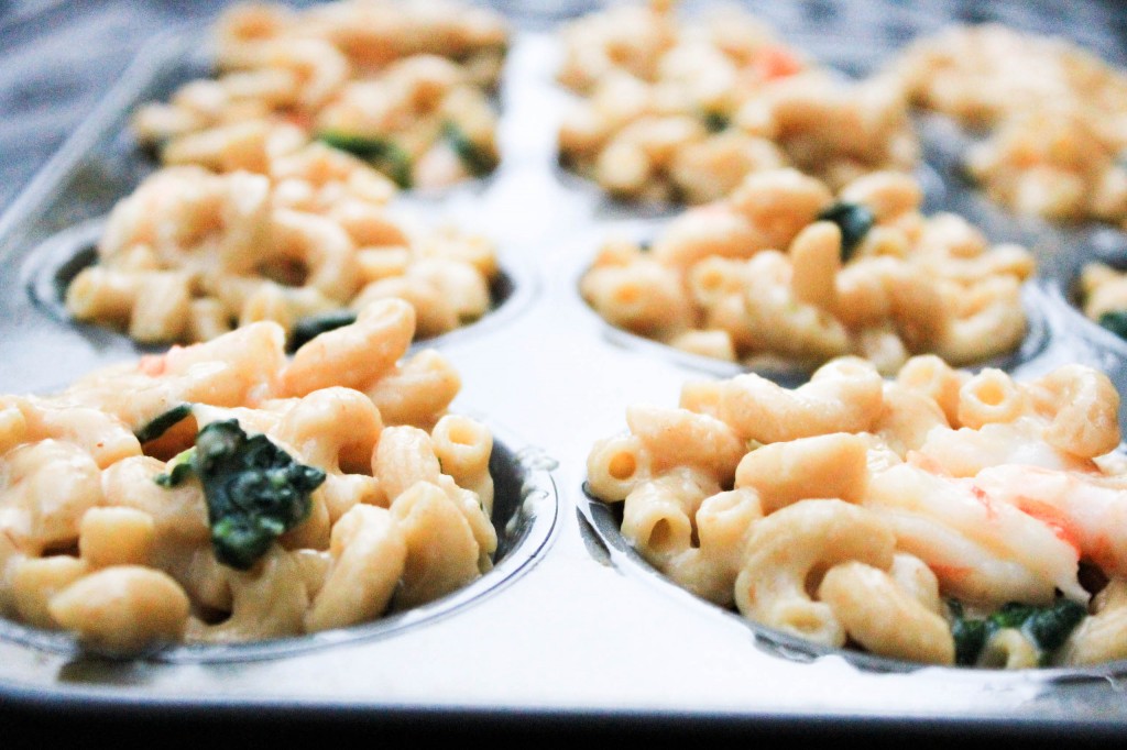Mac and Cheese Shrimp Muffins