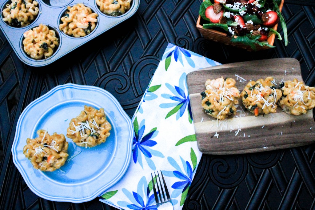 Mac and Cheese Shrimp Muffins