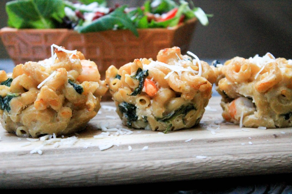 Mac and Cheese Shrimp Muffins