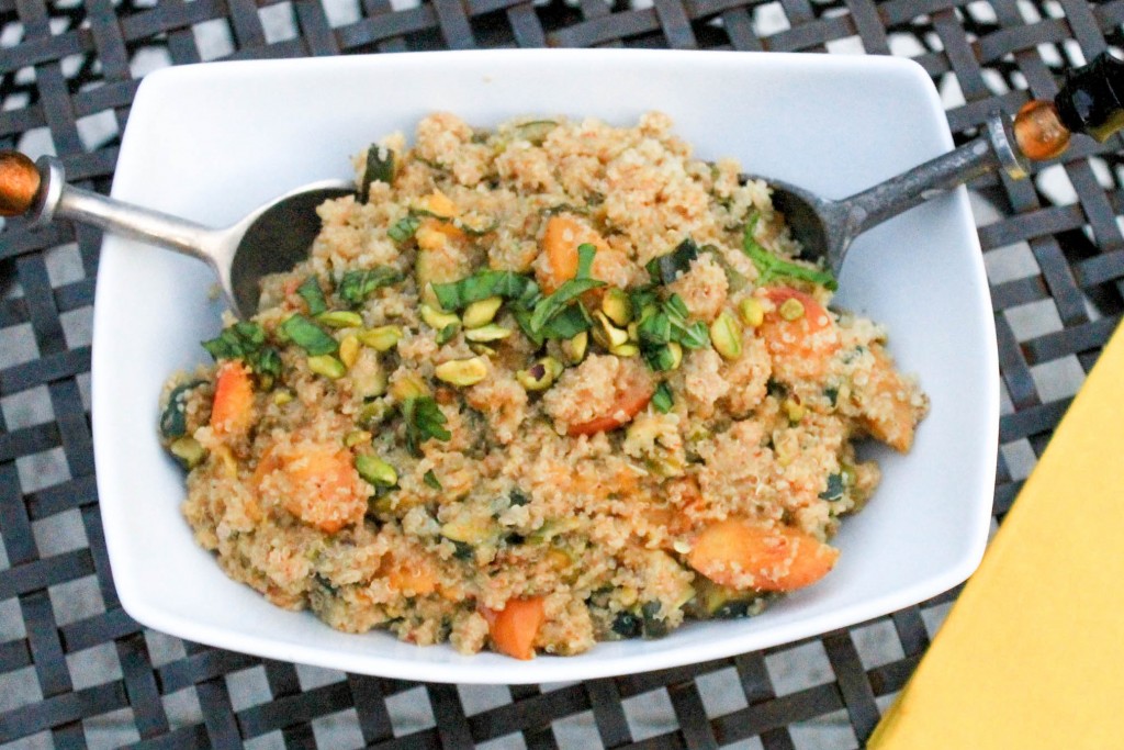 Grilled nectarine & pistachio quinoa salad (4 of 7)
