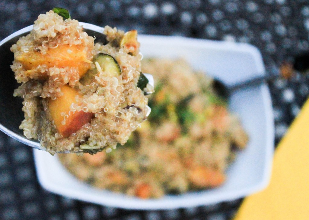 Grilled nectarine & pistachio quinoa salad (6 of 7)