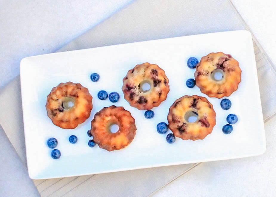 Blueberry Lemon Mini-Bundt Muffins