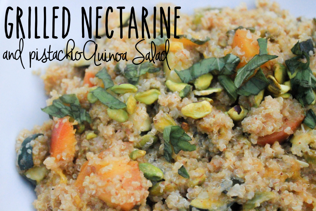Grilled nectarine & pistachio quinoa salad (3 of 7)