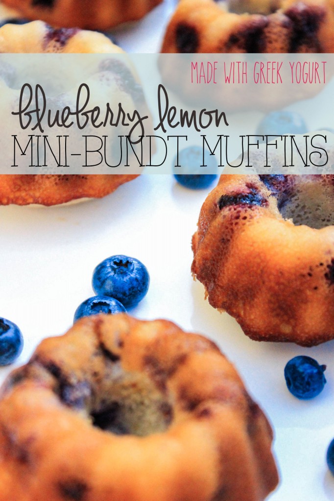 Blueberry lemon mini-bundt muffins
