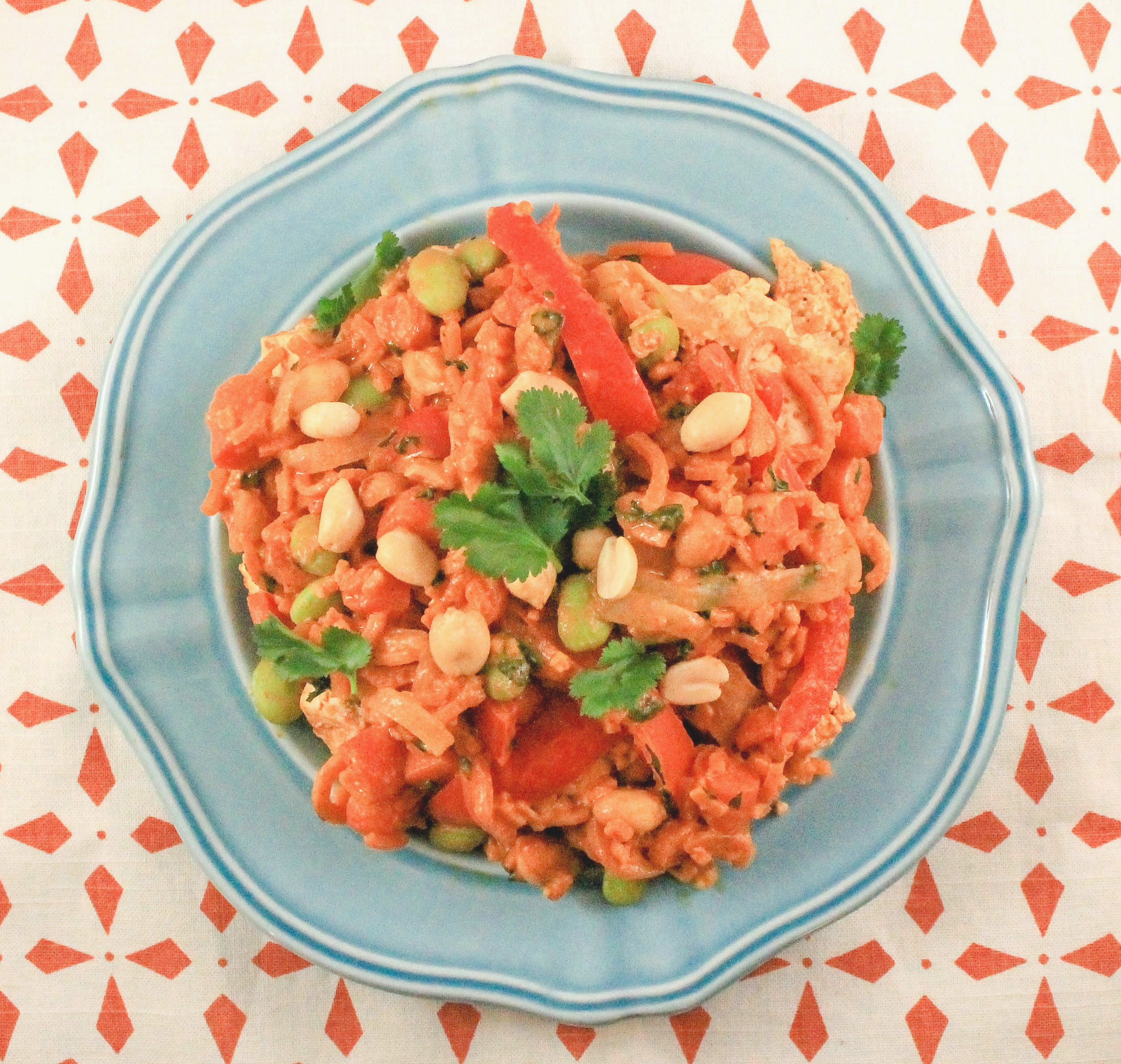 Sweet Potato Pad Thai Plate Overview