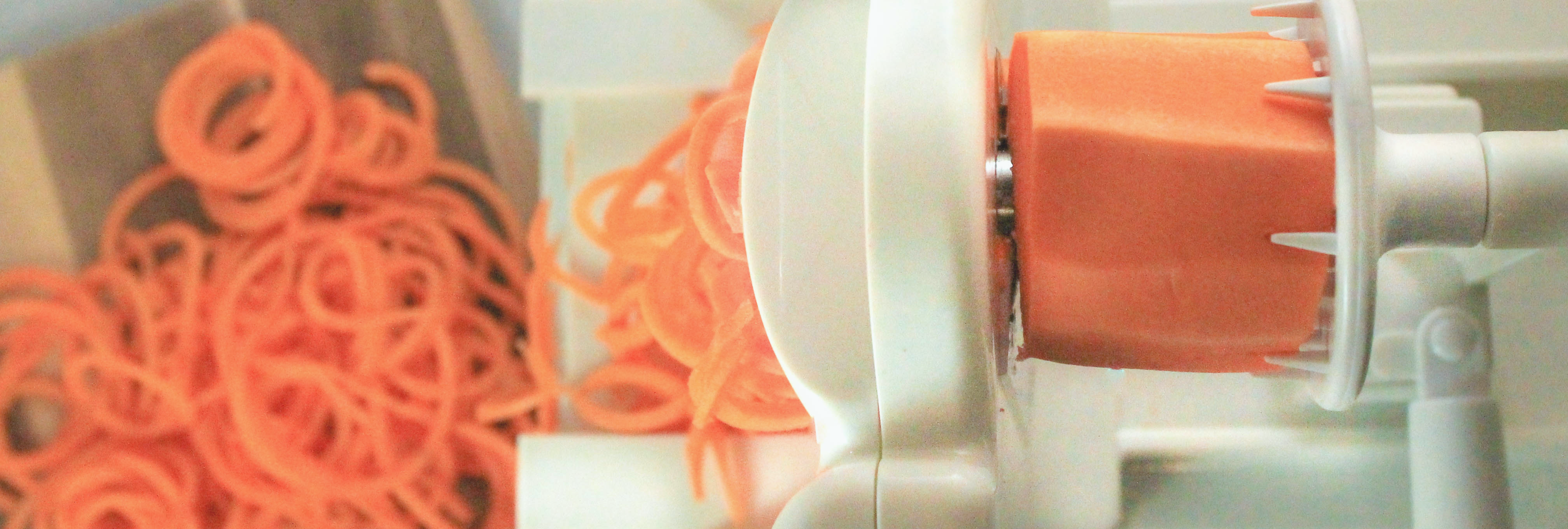 spiralized sweet potatoes
