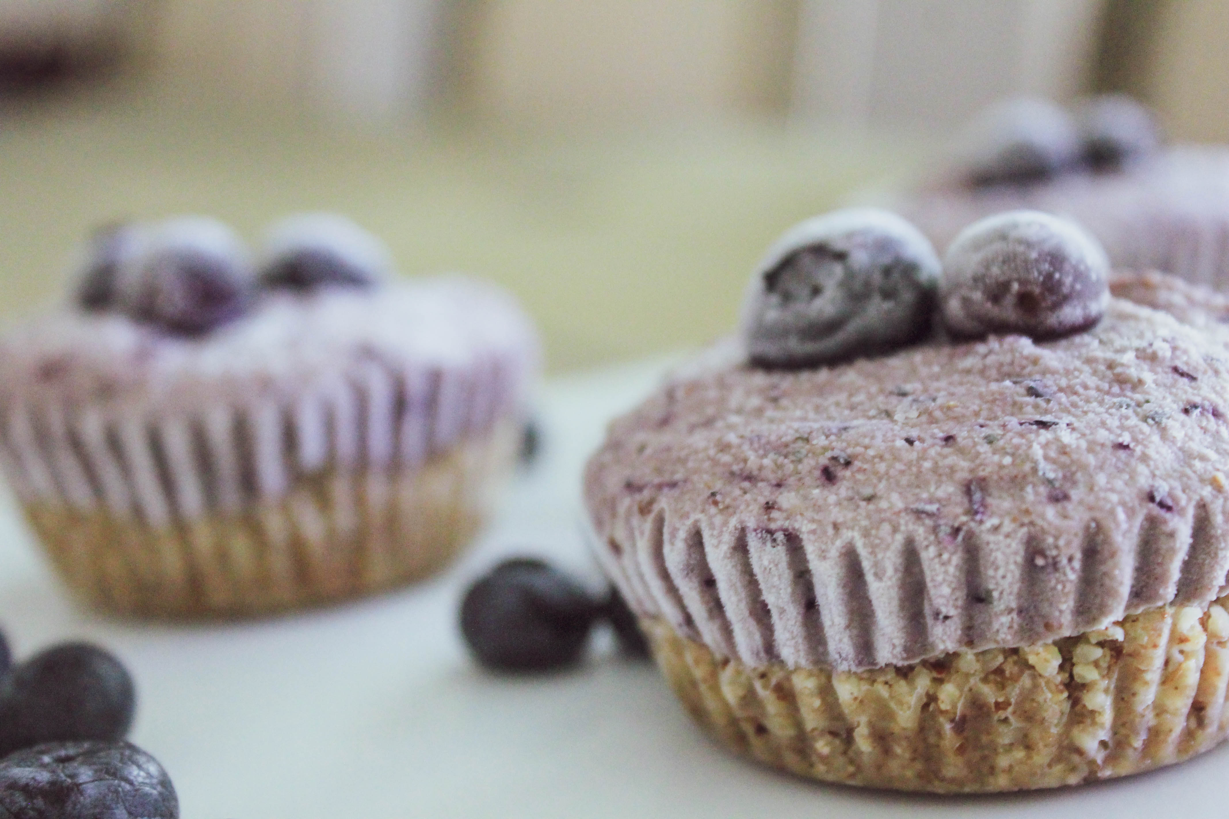 No Bake Blueberry Lemon Cheesecake Bites
